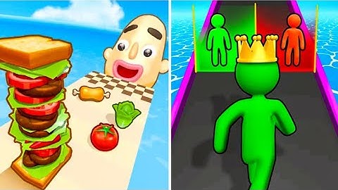 🥪Sandwich Runner VS Giant Rush💪- All Levels Gameplay Android iOS