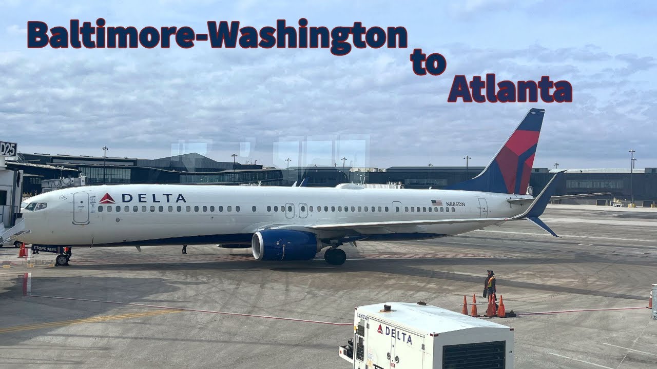 Delta 737-900 Comfort+ to Atlanta (BWI-ATL Flight Review) [4K]