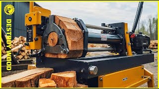 10 Dangerous Homemade Firewood Processing Machines On Another Level 20