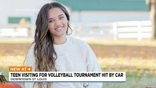 Teen in St. Louis for volleyball tournament hit by car, has both legs amputated