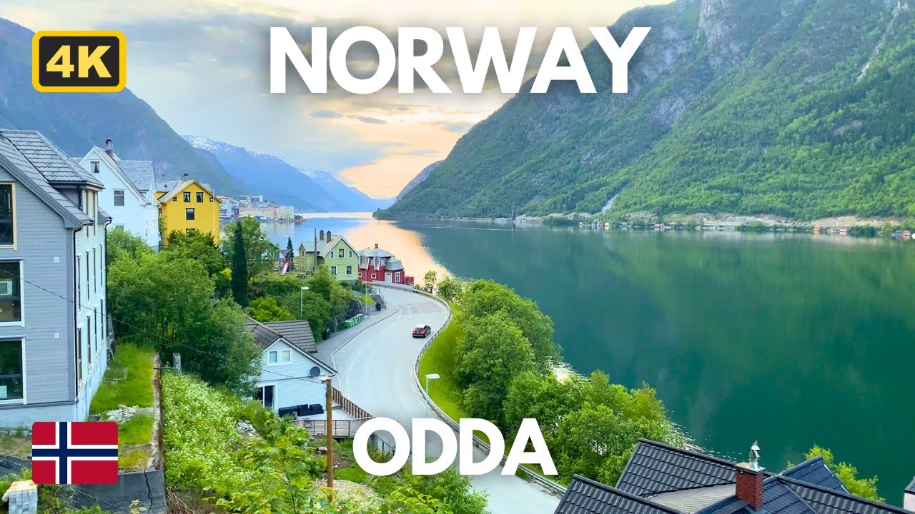 Exploring Odda 📍 Norway Stunning Landscape ⛰️ Charming Nature 👣 Walking 4K