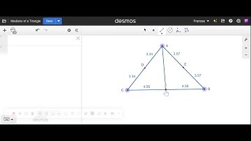 Medians of a Triangle Using Desmos Geometry