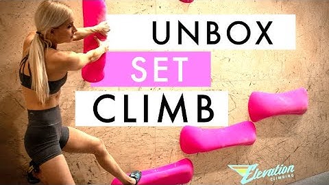 ROUTESETTING With Unreleased Climbing Holds - Elevation Climbing