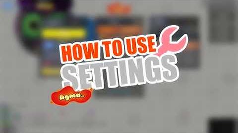 Agma.io Tutorial 11 - Settings and adjustments (infinite zoom, dark theme)