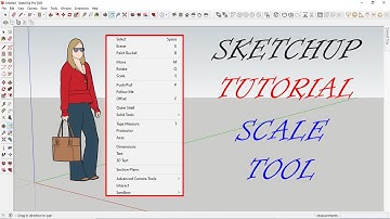 SketchUp Tutorial | Tool Menu Bar | Scale | Tagalog
