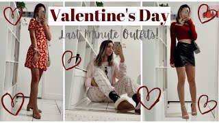 VALENTINE&#39;S DAY OUTFITS | Last Minute Looks!