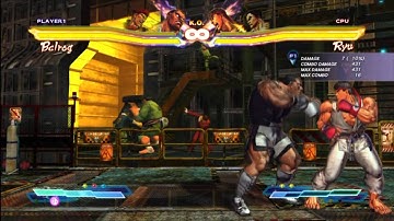 Balrog (16 hits, 431 DMG) & Rolento (15 hits, 441 DMG) Basic Combo (3 meters)
