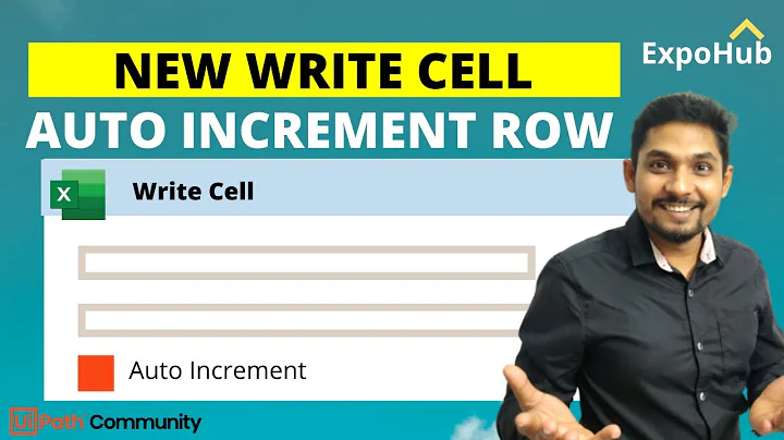 How to Use UiPath Write Cell Auto Increment Row Feature