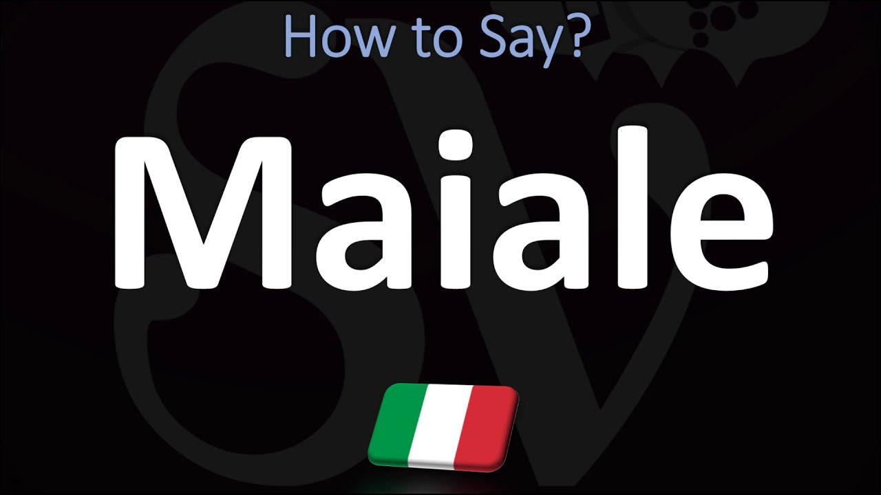 How to Say 'PORK' in Italian? How to Pronounce Maiale? (Also PIG