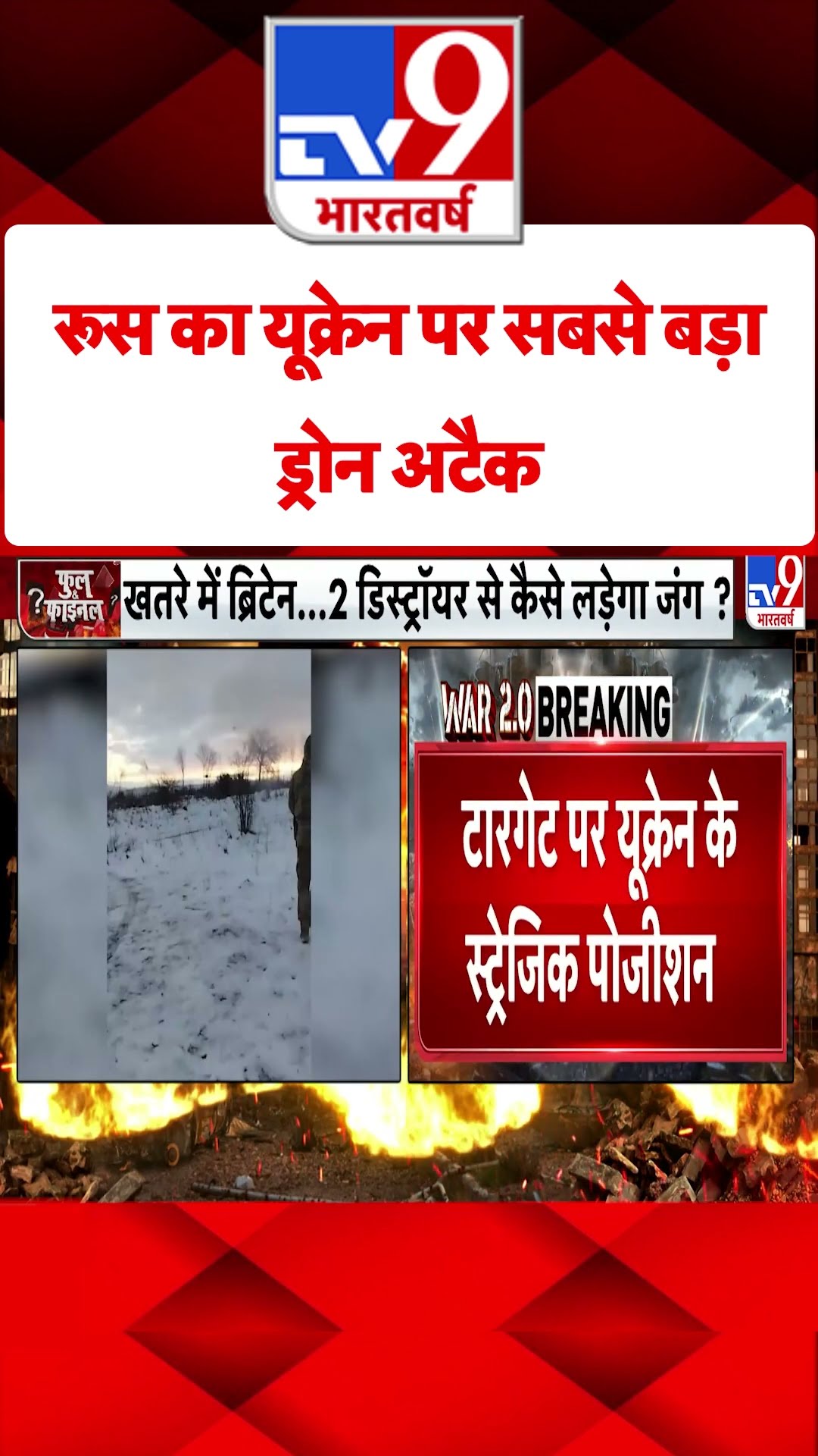 Russia Ukraine War: रूस का यूक्रेन पर सबसे बड़ा ड्रोन अटैक | #shorts