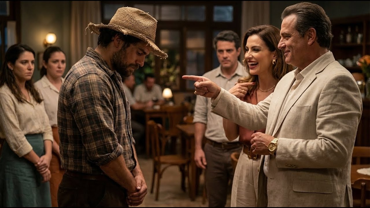 Ex-esposa chama o homem da roça para ridicularizá-lo com marido rico…mas ele chega de Ferrari