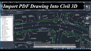 How to Import PDF Drawing Into Civil 3D
