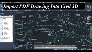 Как импортировать чертеж PDF в Civil 3D