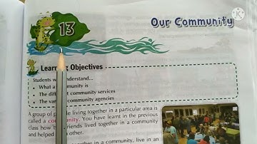 CLASS IV EVS Ch 13 OUR COMMUNITY: Question answers & book exercises