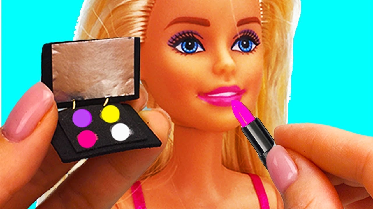 Miniature Makeup Cosmetics And Accessories For Barbie Doll YouTube