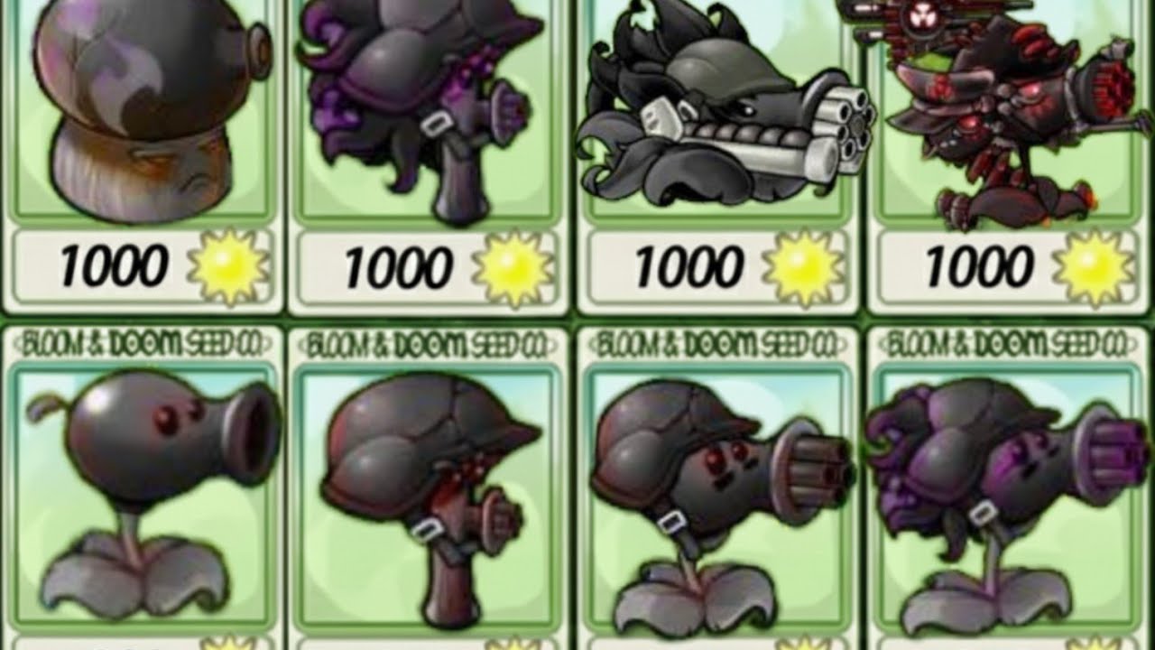 PvZ Fusion | Shadow Doom-shroom vs Zombies Boss | Who Will Win??