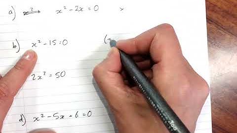 Solving quadratic equations - null factor law