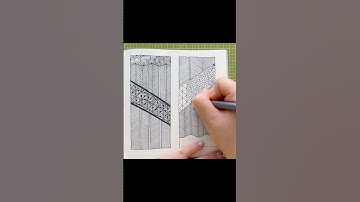 #166 Easy Zentangle patterns for beginners  #art #doodle #drawing