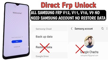 Direct Samsung Frp Unlock / No Need Samsung Account No Restore Data / Backup / Android 12, 11, 10, 9
