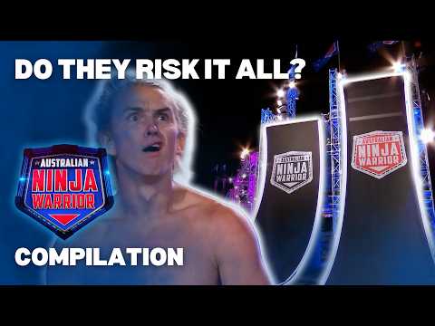 Who can conquer the MEGA warped wall? 🤑 | Australian Ninja Warrior | S3 | Compilation