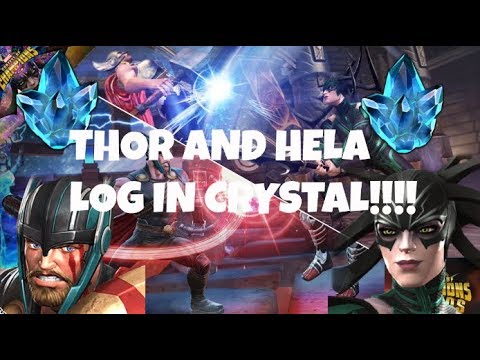 LOG IN CRYSTAL THOR AND HELA!!! | Marvel Contest of Champions