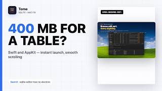 Why Your SQLite Editor Uses 400 MB of RAM (and a Fix)