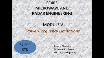 EC403|MODULE 5|Power frequency limitations