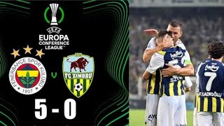 Fenerbahçe 5 : 0 Zimbru maç özeti | Uefa konferans ligi 2. ön eleme maçı 1/2