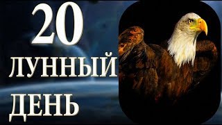 20 ЛУННЫЙ ДЕНЬ. ХАРАКТЕРИСТИКА 20 ЛУННЫЙ ДЕНЬ. ХАРАКТЕРИСТИКА