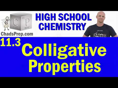 11.3 Colligative Properties | High School Chemistry