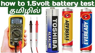 How to Test / Check a 1.5v Battery (AAA,AA)using Digital Multimeter