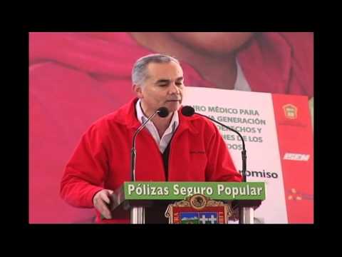 Gabriel OShea, entreg polizas de Seguro Popular en...