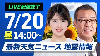 ウェザーニュースの配信のサムネイル画像
