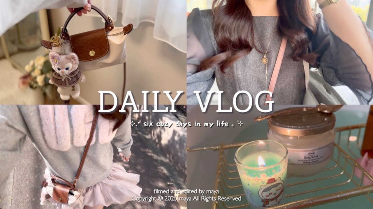 vlog┊社会人の日常詰め込み6日間☃️シルバニア,福岡ランチ,ジェラピケ,Francfranc,etc...コードカバー作りでお部屋をプチアップデート🛋️愛犬と癒される日々🐶✨