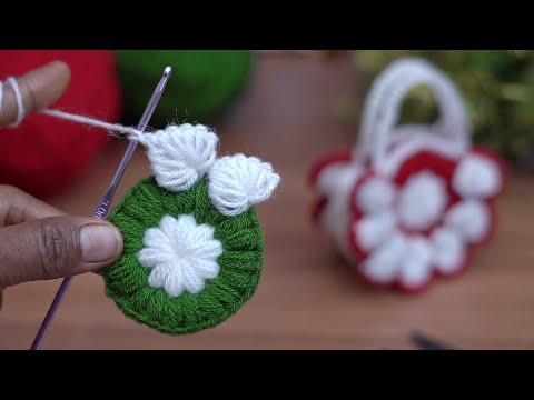 Wow! Super👌 easy crochet knitting mini purse 👛/Çok kolay tığ işi örgü mini çanta/mini handbag