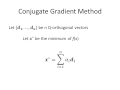 Conjugate gradient method