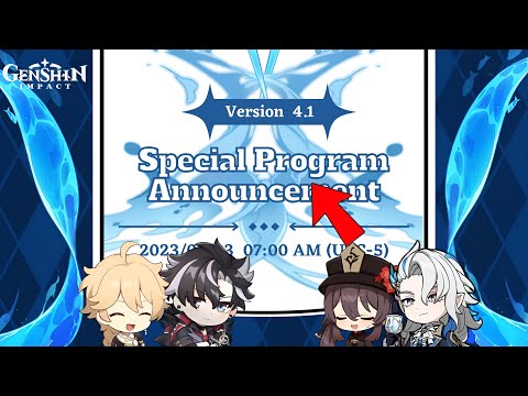 FINALLY!! 300 Primogems CODE And 4.1 Special Program Date CONFIRMED -  Genshin Impact 