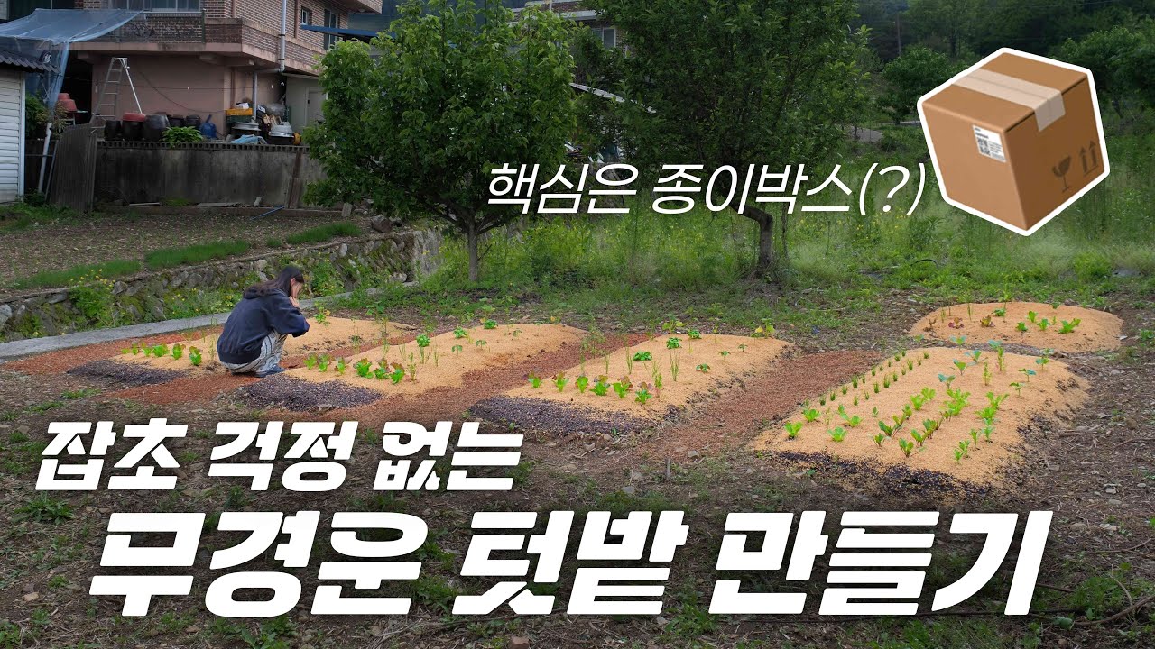 잡초 적고 관리 쉬운 무경운 텃밭 만들기! / No-dig Gardening