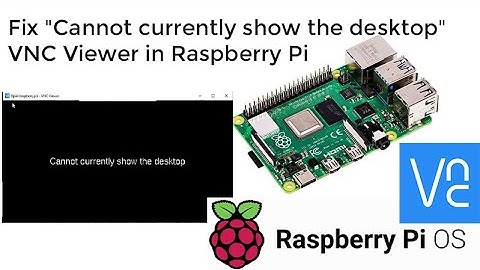 Raspberry Pi 4:  Fix "Cannot currently show the desktop" VNC Viewer