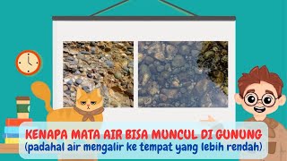 KENAPA MATA AIR BISA MUNCUL DI GUNUNG (padahal air mengalir ke tempat yang lebih rendah) ❓❓❓