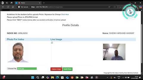 HOW TO CHANGE THE D.G. SHIPPING INDOS PROFILE PHOTO ?
