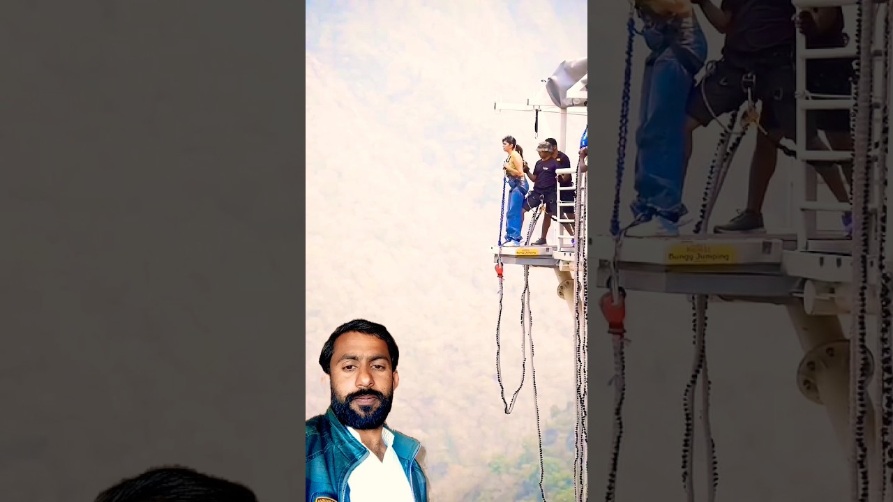 Indian highest bungee jump😘 