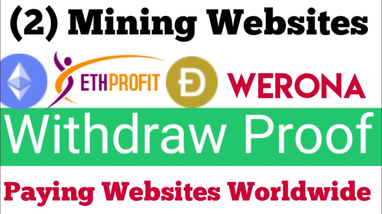 Top 2 Mining Websites Withdraw Proof | Tron Ethereum Dogecoin Cloud Mining Website