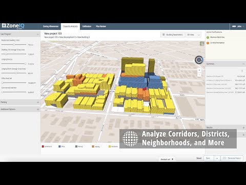 ZoneIQ for City Planning - video from Gridics