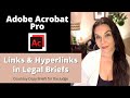 How To Create Links & Hyperlinks in Adobe Pro // Easy Guide