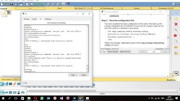 2.2.3.3 Packet Tracer -Configuring Initial Switch Settings