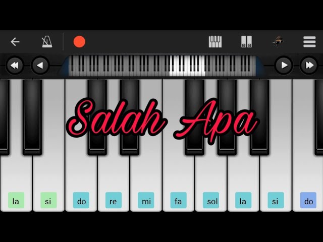 Entah Apa Yang Merasukimu Salah Apa Perfect Piano Chords