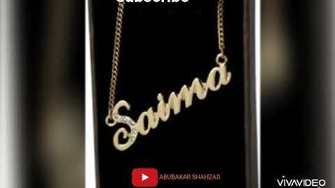 Saima Name WhatsApp status