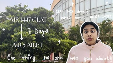 Messed up CLAT 2026? Watch this before AILET 2026 | Last minute tips | How I secured AIR 5 in AILET 