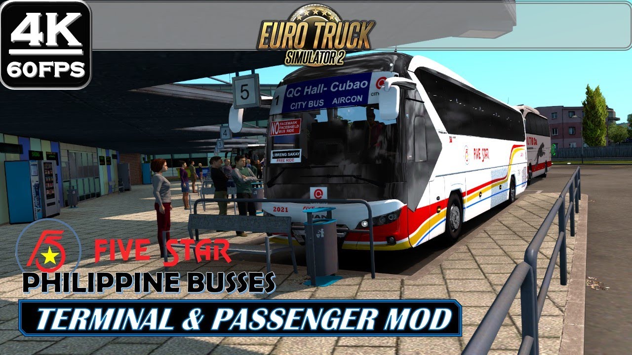 ETS2 FIVE STAR BUS CO. | QUEZON CITY - CUBAO | CITY BUS OPERATION | + MOD DOWNLOAD LINK